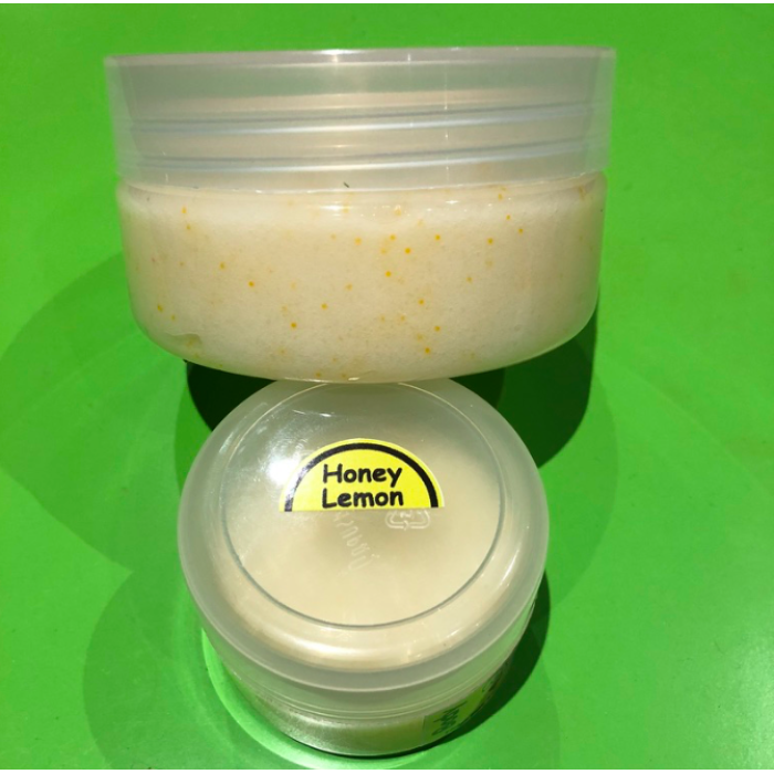 Organic Box Emulsified Body Scrub, Honey Lemon 150g